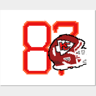 pixel art of american football Posters and Art